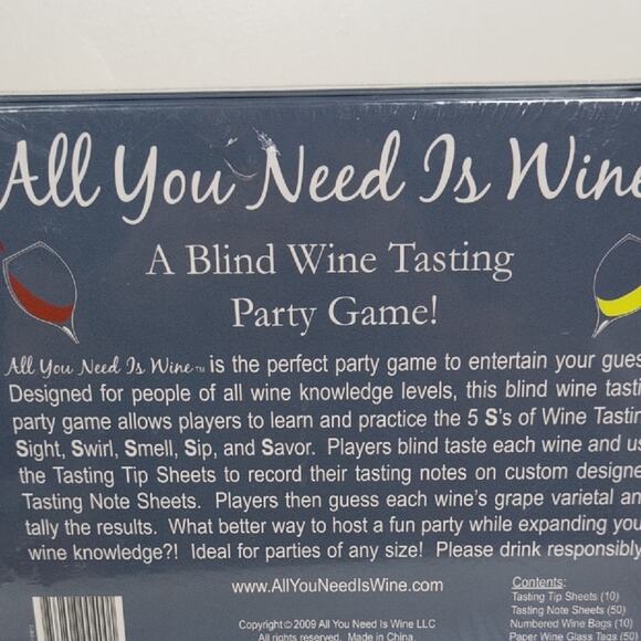 NIB All You Need Is Wine Party Game - Picture 5 of 7
